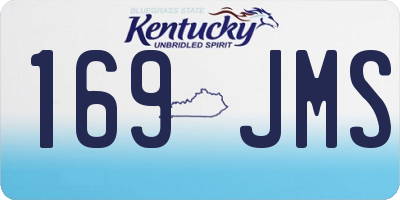 KY license plate 169JMS