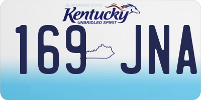 KY license plate 169JNA