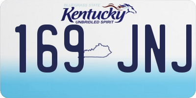 KY license plate 169JNJ
