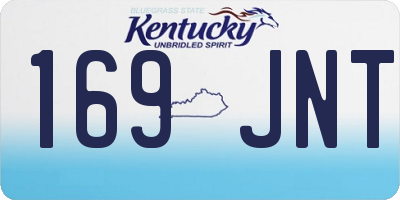 KY license plate 169JNT