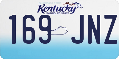 KY license plate 169JNZ