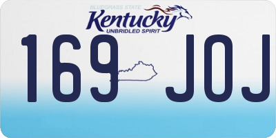 KY license plate 169JOJ