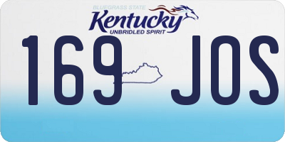KY license plate 169JOS