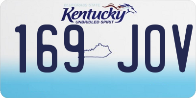 KY license plate 169JOV