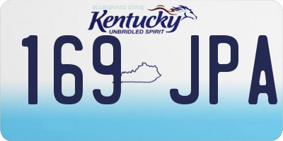 KY license plate 169JPA