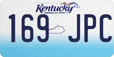 KY license plate 169JPC