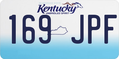 KY license plate 169JPF