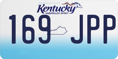 KY license plate 169JPP