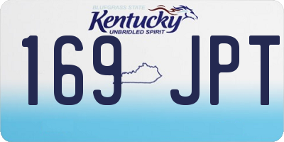 KY license plate 169JPT
