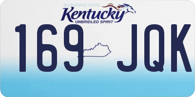 KY license plate 169JQK