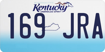 KY license plate 169JRA