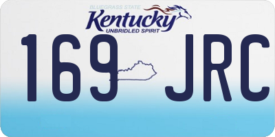 KY license plate 169JRC
