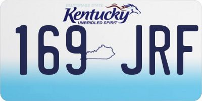 KY license plate 169JRF