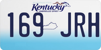 KY license plate 169JRH
