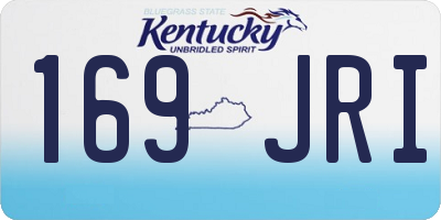 KY license plate 169JRI