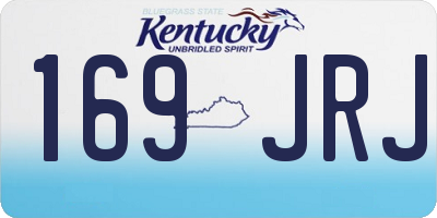 KY license plate 169JRJ