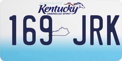 KY license plate 169JRK