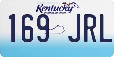 KY license plate 169JRL