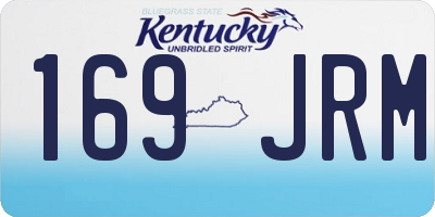 KY license plate 169JRM
