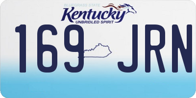 KY license plate 169JRN