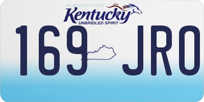 KY license plate 169JRO