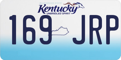 KY license plate 169JRP