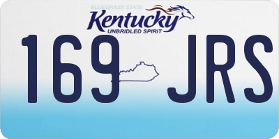 KY license plate 169JRS