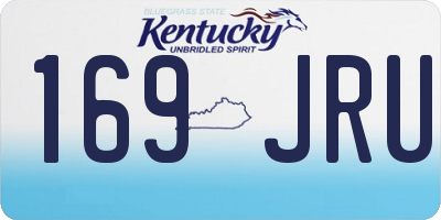 KY license plate 169JRU