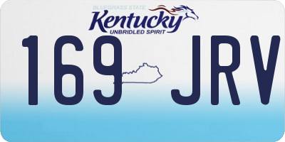 KY license plate 169JRV