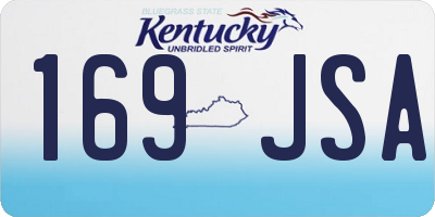 KY license plate 169JSA
