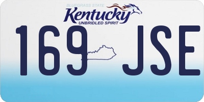 KY license plate 169JSE