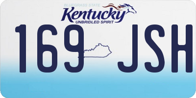 KY license plate 169JSH