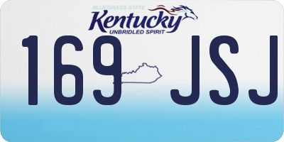 KY license plate 169JSJ