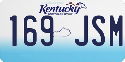 KY license plate 169JSM