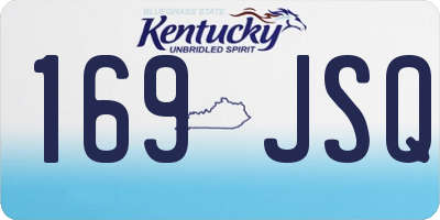 KY license plate 169JSQ