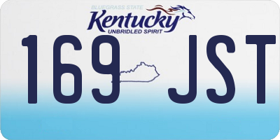 KY license plate 169JST