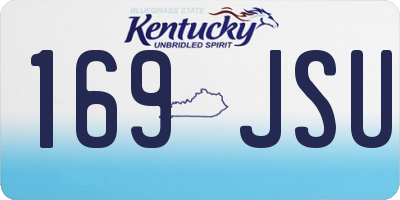 KY license plate 169JSU