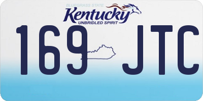 KY license plate 169JTC