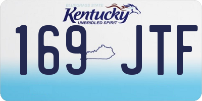 KY license plate 169JTF