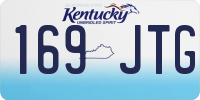 KY license plate 169JTG