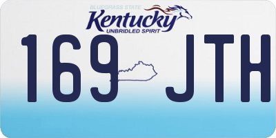 KY license plate 169JTH