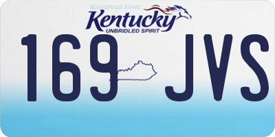 KY license plate 169JVS