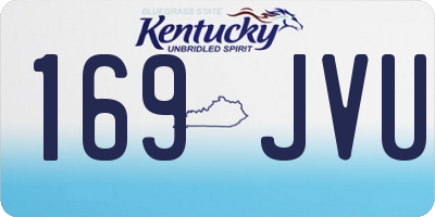 KY license plate 169JVU