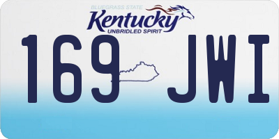 KY license plate 169JWI