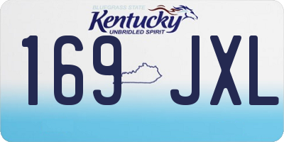 KY license plate 169JXL
