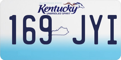 KY license plate 169JYI