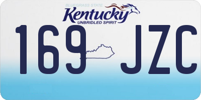 KY license plate 169JZC