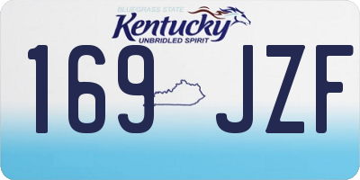 KY license plate 169JZF