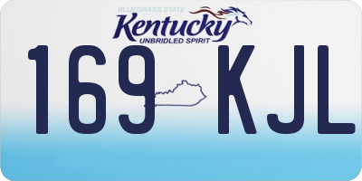 KY license plate 169KJL