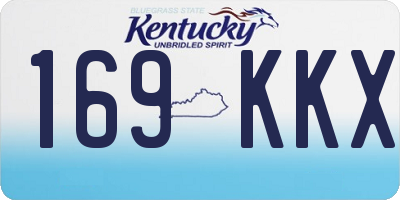 KY license plate 169KKX